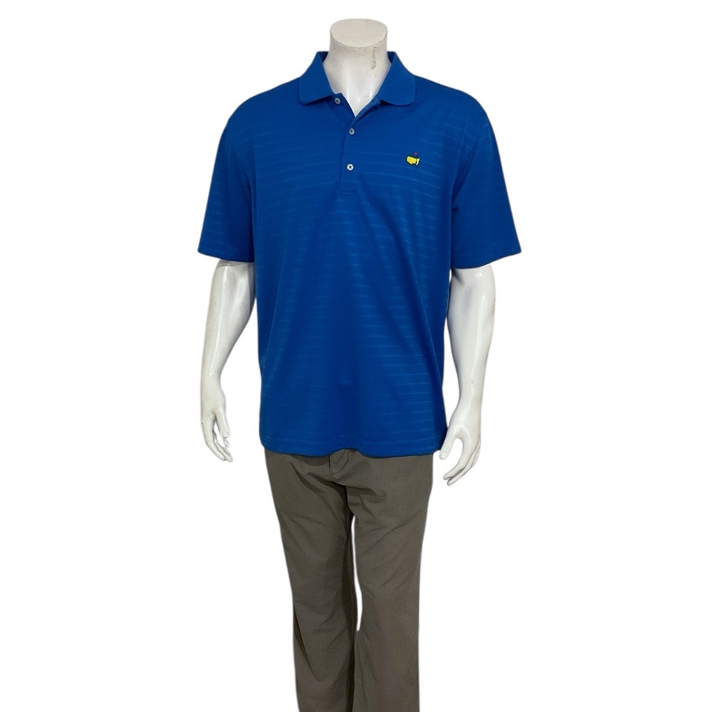 Masters Tech Men’s Blue Golf Polo Shirt